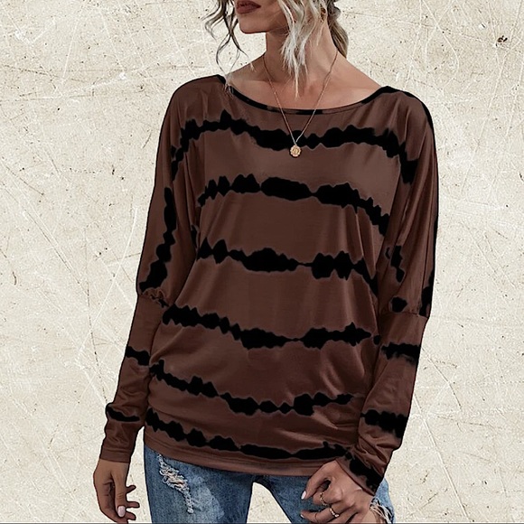 TIE DYE OFF THE SHOULDER TOP - Picture 5 of 10